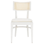 Chaise de salle à manger à dossier en cannage – 46 cm L x 58 cm P x 89 cm H
