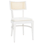 Chaise de salle à manger à dossier en cannage – 46 cm L x 58 cm P x 89 cm H