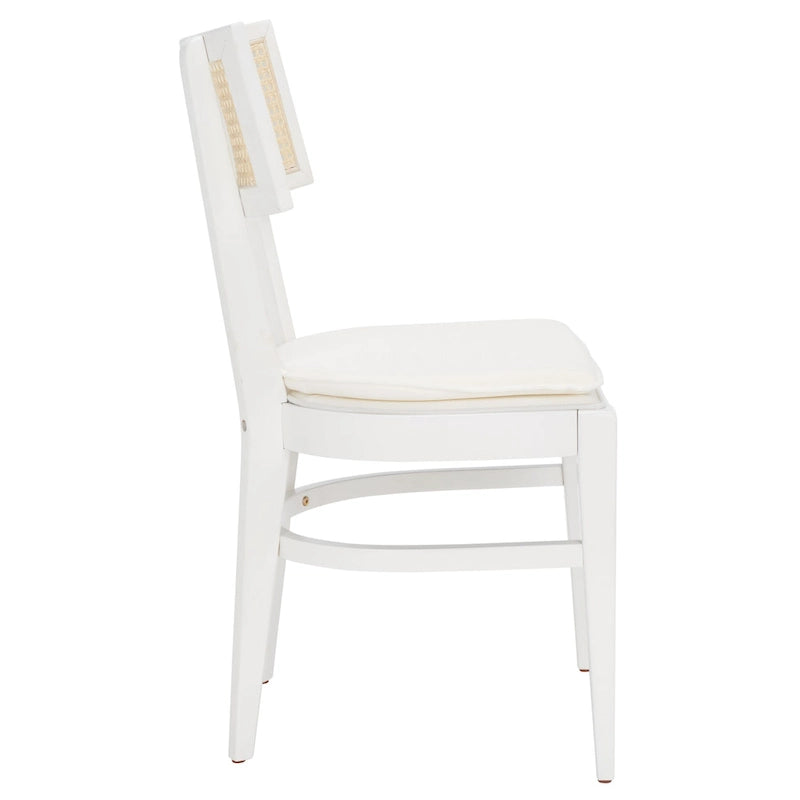 Chaise de salle à manger à dossier en cannage – 46 cm L x 58 cm P x 89 cm H