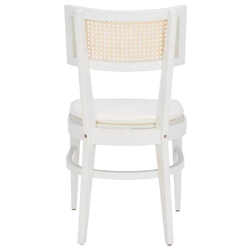 Chaise de salle à manger à dossier en cannage – 46 cm L x 58 cm P x 89 cm H