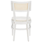 Chaise de salle à manger à dossier en cannage – 46 cm L x 58 cm P x 89 cm H