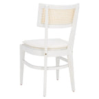 Chaise de salle à manger à dossier en cannage – 46 cm L x 58 cm P x 89 cm H