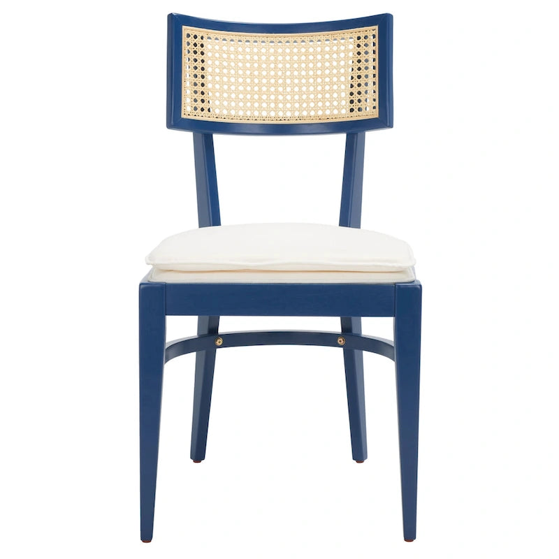 Chaise de salle à manger à dossier en cannage – 46 cm L x 58 cm P x 89 cm H