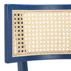 Chaise de salle à manger à dossier en cannage – 46 cm L x 58 cm P x 89 cm H