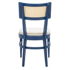 Chaise de salle à manger à dossier en cannage – 46 cm L x 58 cm P x 89 cm H