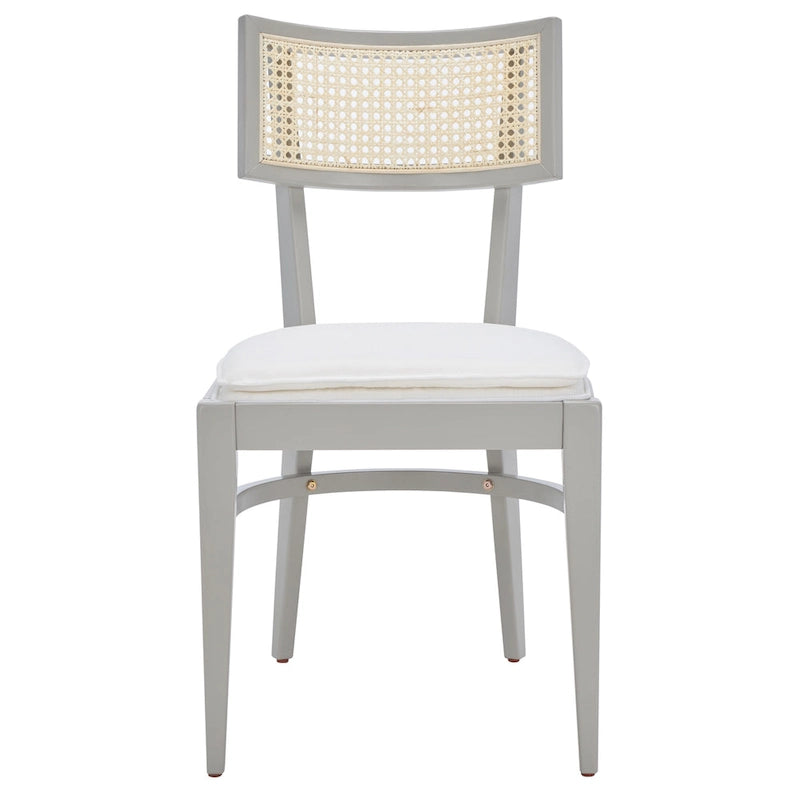 Chaise de salle à manger à dossier en cannage – 46 cm L x 58 cm P x 89 cm H