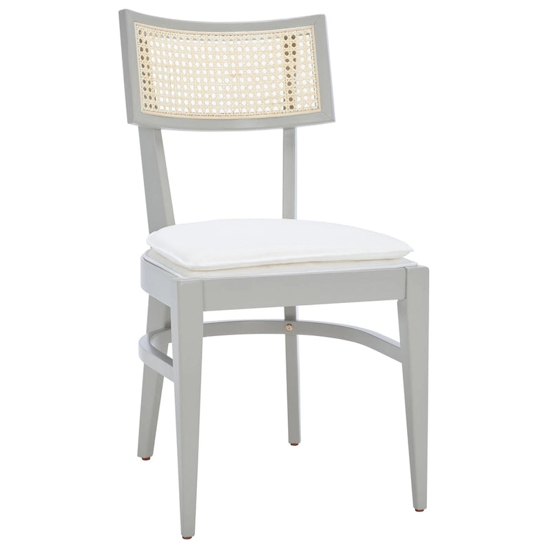 Chaise de salle à manger à dossier en cannage – 46 cm L x 58 cm P x 89 cm H