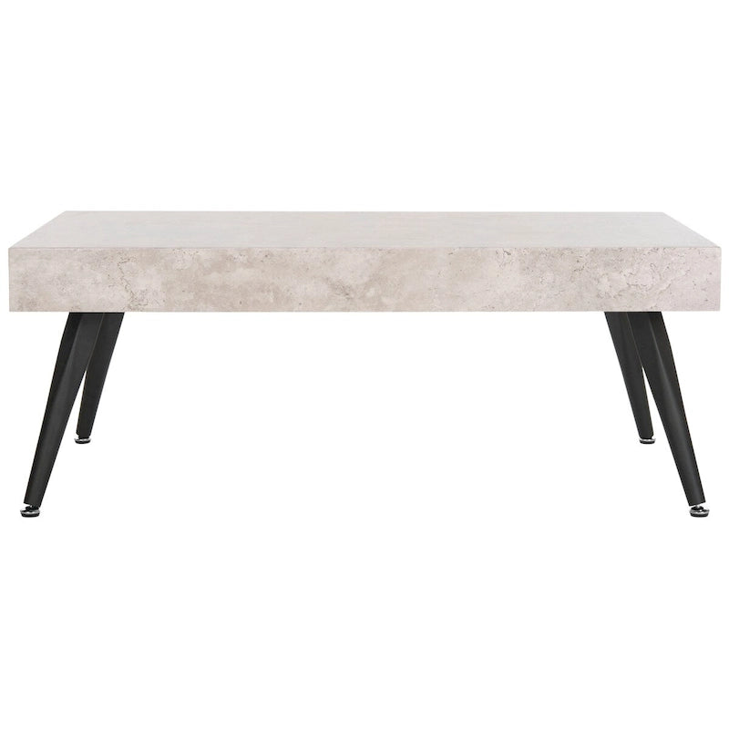 Table basse rectangulaire avec pieds en métal - 43L x 24P x 17H