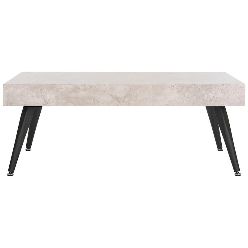 Table basse rectangulaire avec pieds en métal - 43L x 24P x 17H