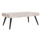 Table basse rectangulaire avec pieds en métal - 43L x 24P x 17H
