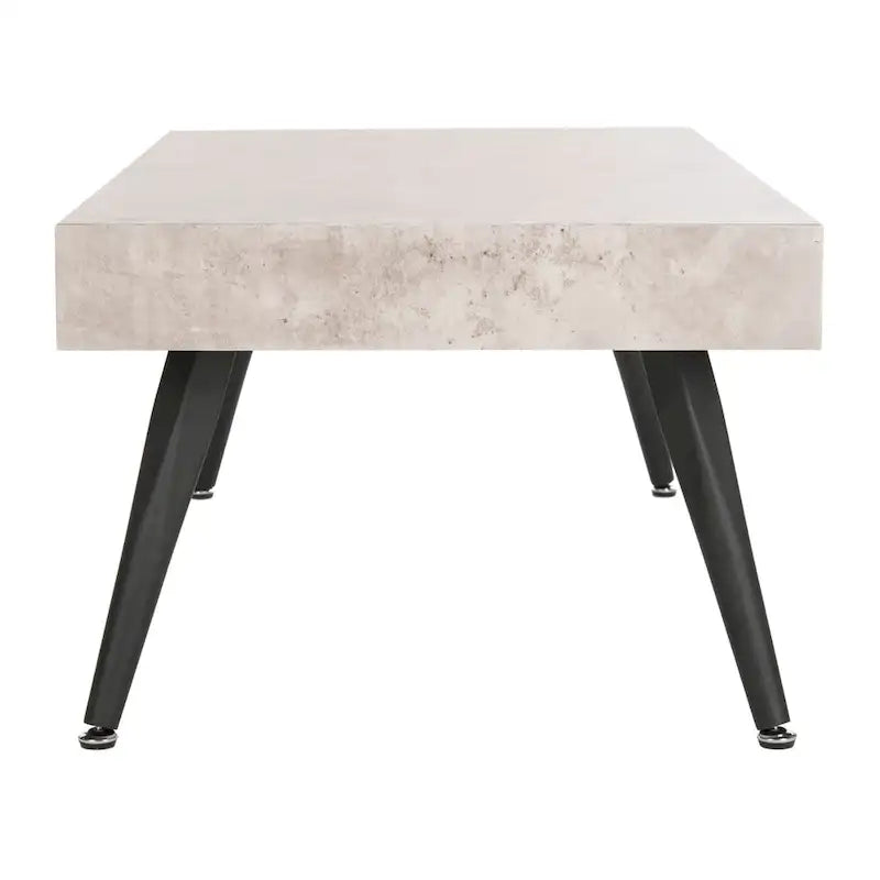 Table basse rectangulaire avec pieds en métal - 43L x 24P x 17H