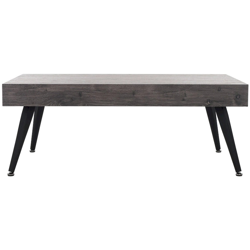 Table basse rectangulaire avec pieds en métal - 43L x 24P x 17H
