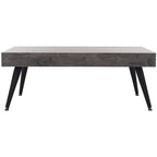 Table basse rectangulaire avec pieds en métal - 43L x 24P x 17H