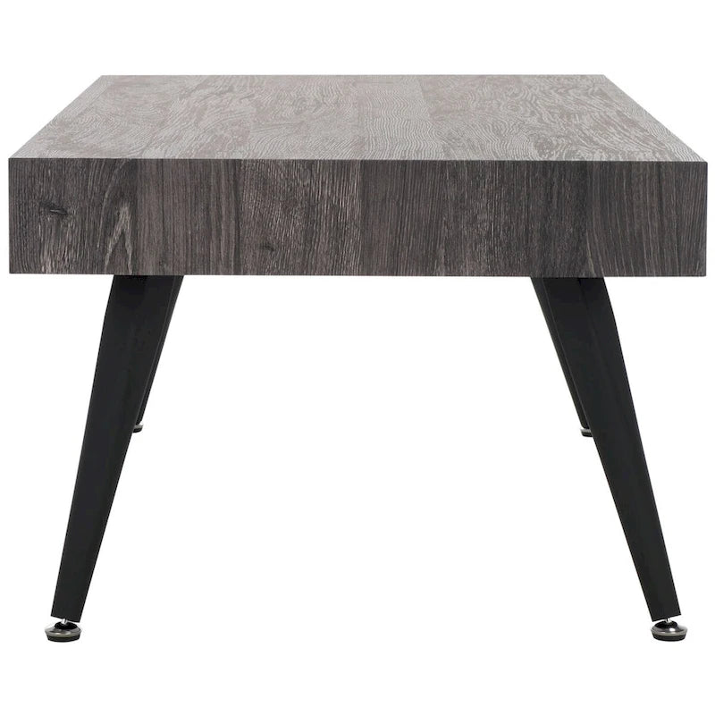 Table basse rectangulaire avec pieds en métal - 43L x 24P x 17H