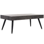 Table basse rectangulaire avec pieds en métal - 43L x 24P x 17H