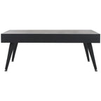 Table basse rectangulaire avec pieds en métal - 43L x 24P x 17H