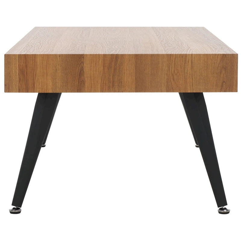 Table basse rectangulaire avec pieds en métal - 43L x 24P x 17H