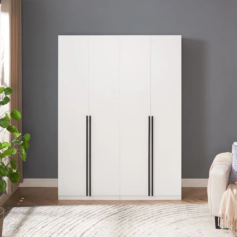 Armoire de penderie autonome avec tiroirs et compartiments de rangement – Lot de 2