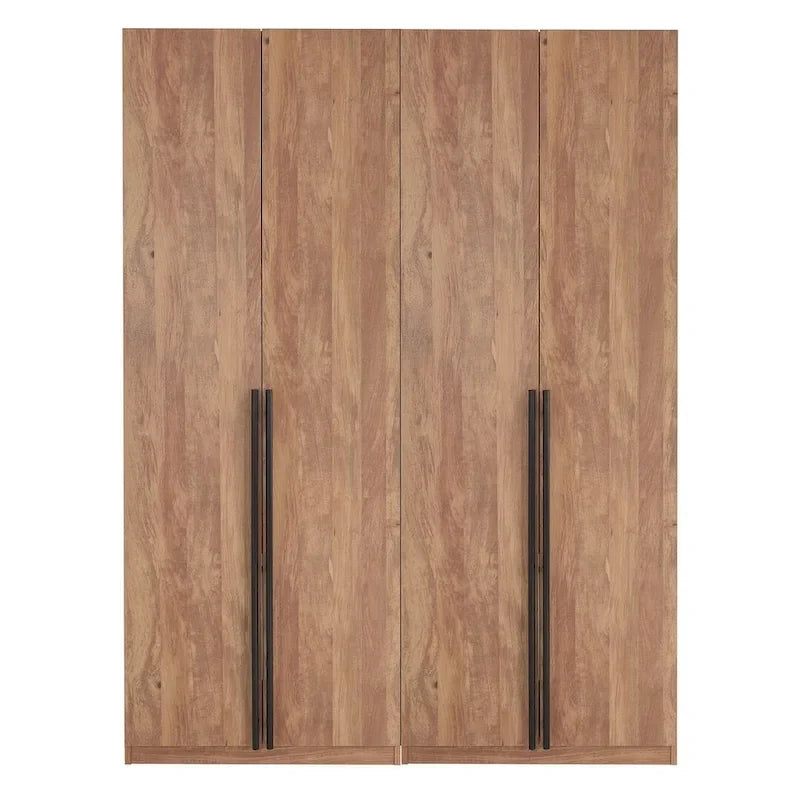 Armoire de penderie autonome avec tiroirs et compartiments de rangement – Lot de 2