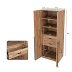 Armoire de penderie autonome avec tiroirs et compartiments de rangement – Lot de 2