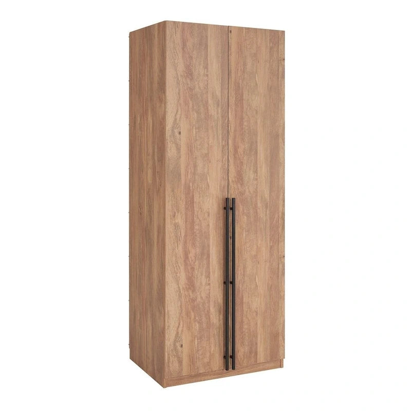 Armoire de penderie autonome avec tiroirs et compartiments de rangement – Lot de 2
