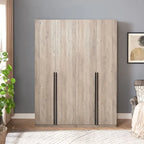 Armoire de penderie autonome avec tiroirs et compartiments de rangement – Lot de 2