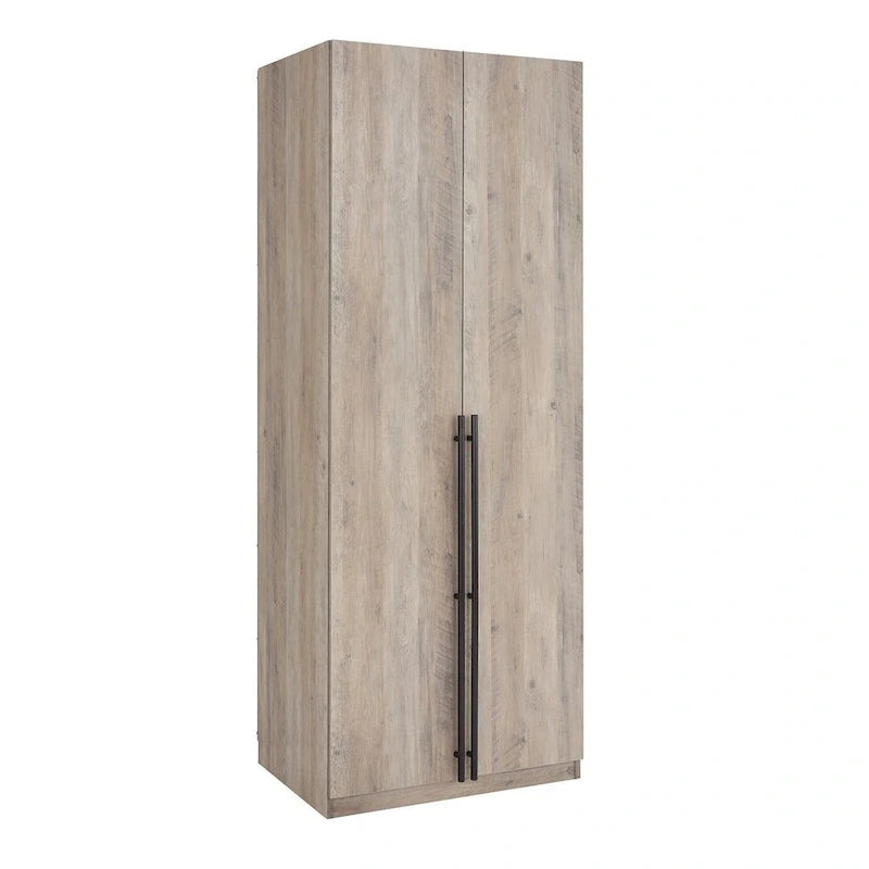 Armoire de penderie autonome avec tiroirs et compartiments de rangement – Lot de 2
