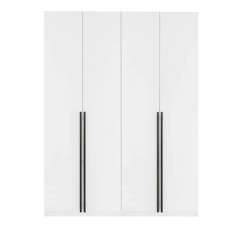 Armoire de penderie autonome avec tiroirs et compartiments de rangement – Lot de 2