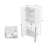 Armoire de penderie autonome avec tiroirs et compartiments de rangement – Lot de 2