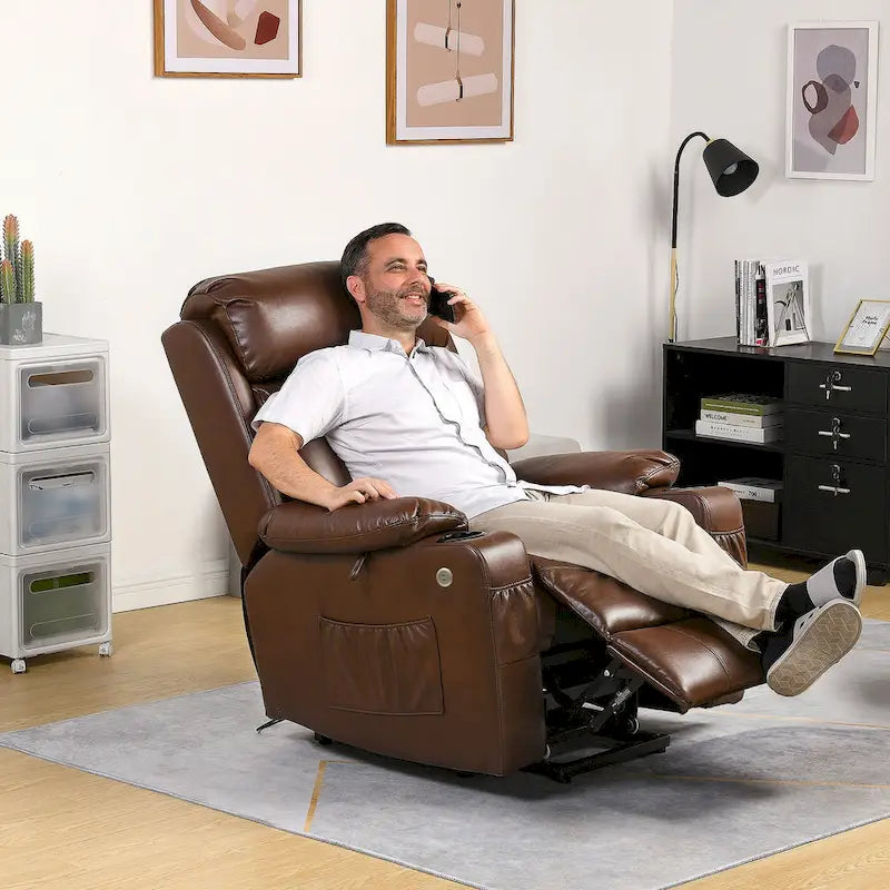Fauteuil inclinable de massage et de relaxation releveur