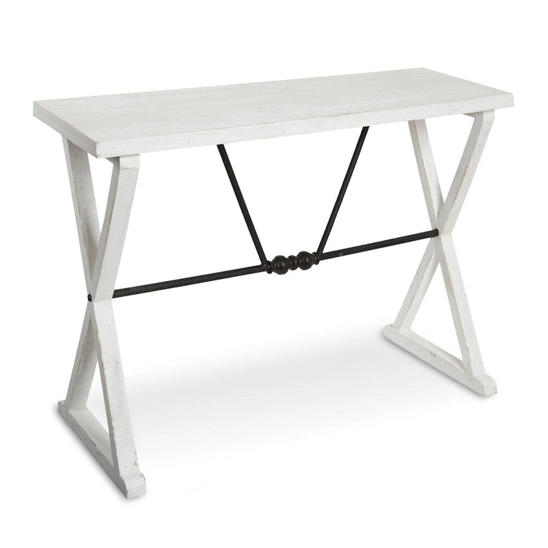 Console en bois et métal 42x16x30