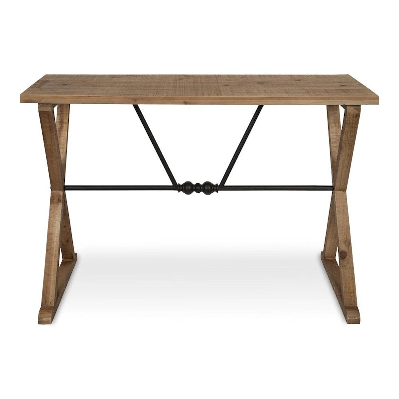 Console en bois et métal 42x16x30