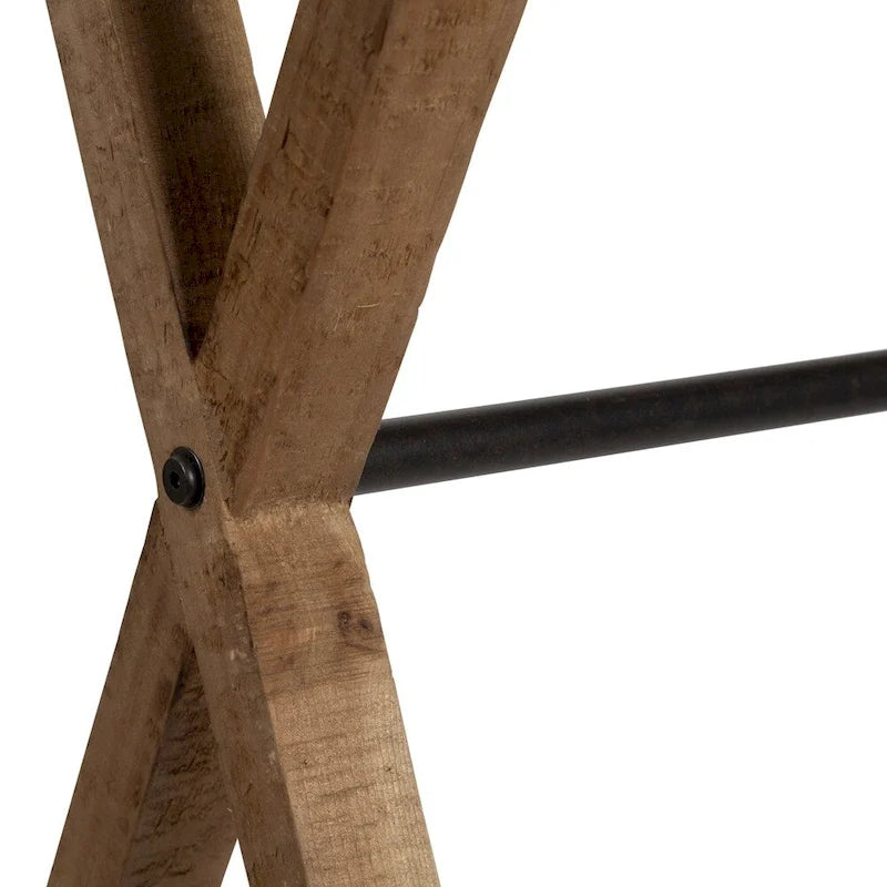 Console en bois et métal 42x16x30