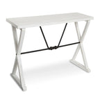 Console en bois et métal 42x16x30