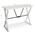 Console en bois et métal 42x16x30