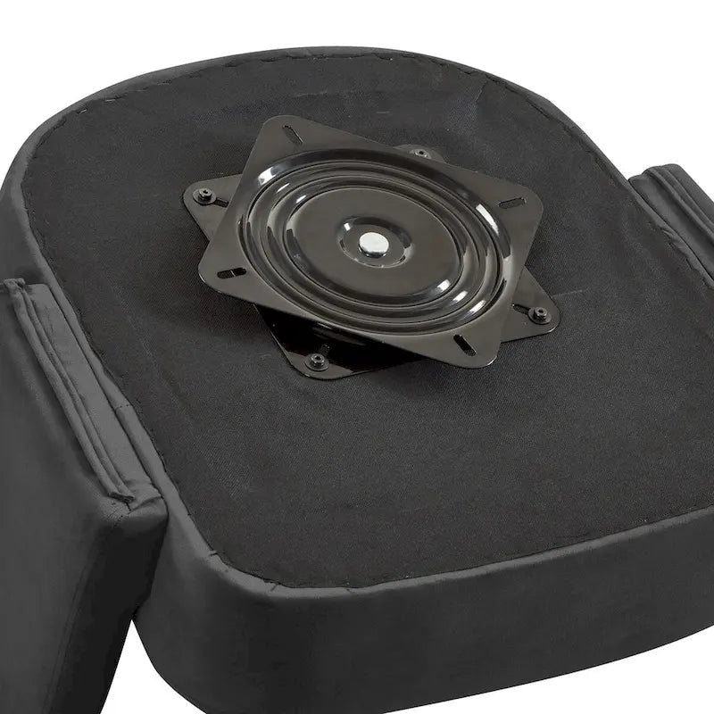 Fauteuil pivotant d'appoint en velours avec dossier ajouré
