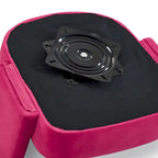 Fauteuil pivotant d'appoint en velours avec dossier ajouré