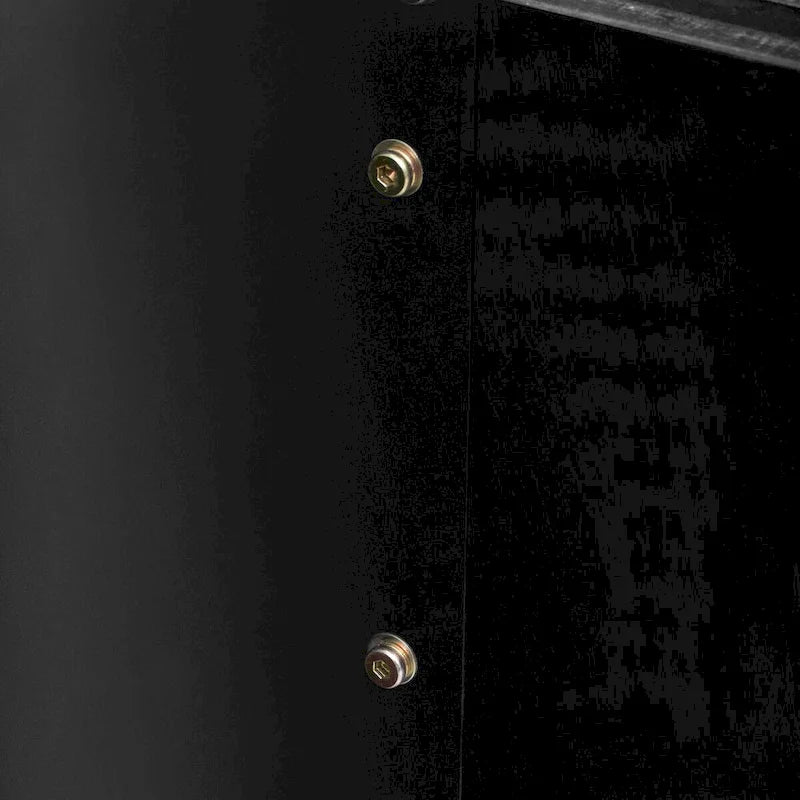 Table basse au design incurvé et à la finition en bois