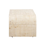 Table basse au design incurvé et à la finition en bois