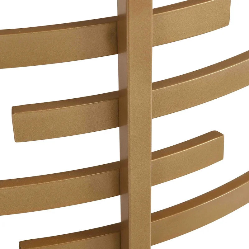 Table basse avec plateau en pierre frittée et structure en métal