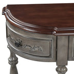 Console 4 tiroirs 1 étagère
