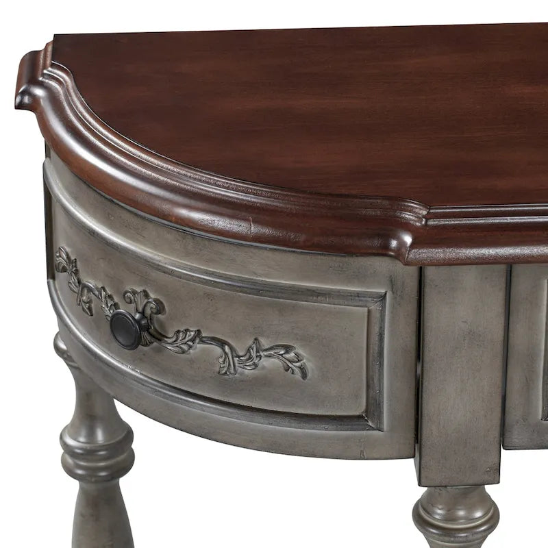 Console 4 tiroirs 1 étagère