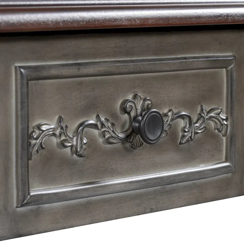 Console 4 tiroirs 1 étagère