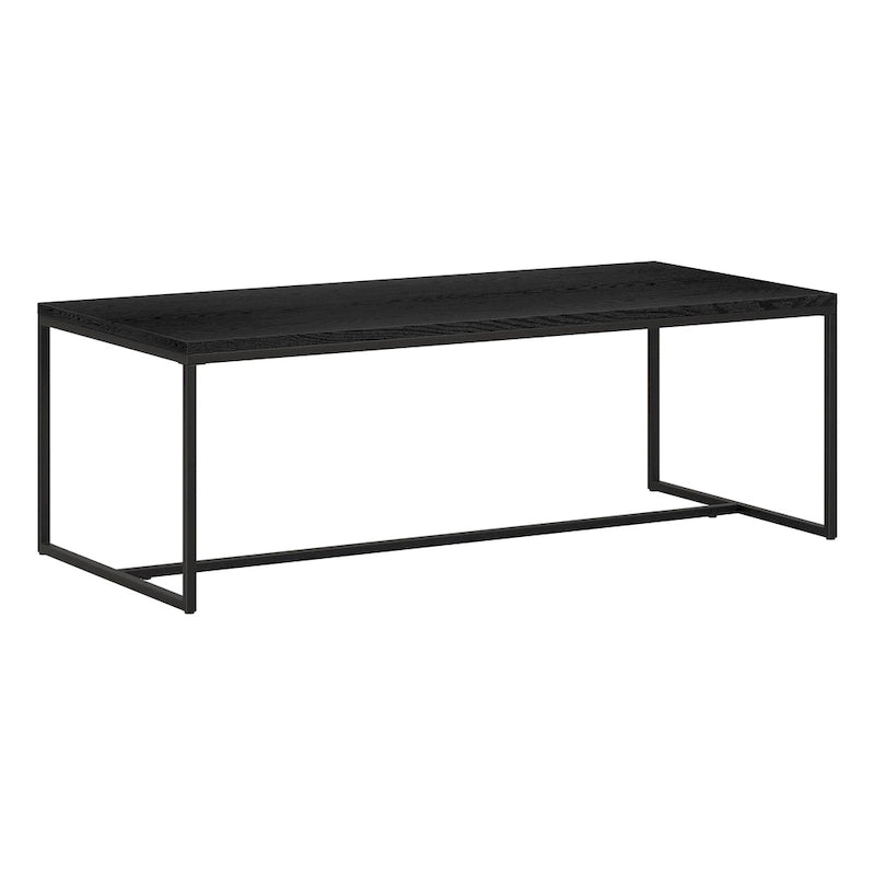 Table basse rectangulaire de 47 po avec cadre en acier