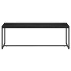 Table basse rectangulaire de 47 po avec cadre en acier