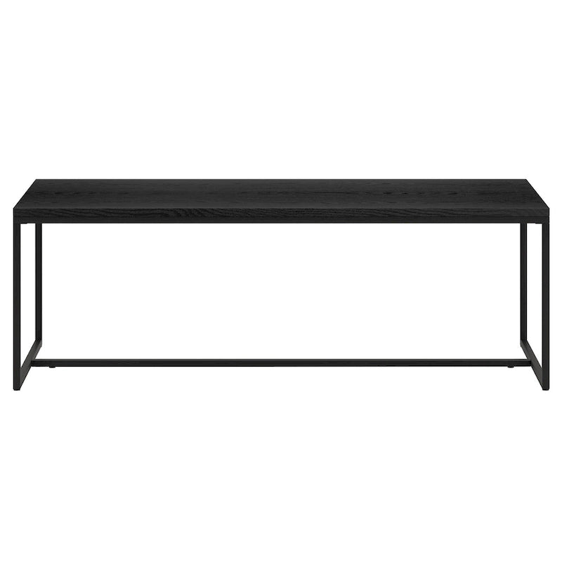Table basse rectangulaire de 47 po avec cadre en acier