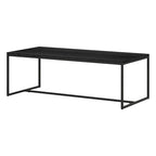 Table basse rectangulaire de 47 po avec cadre en acier
