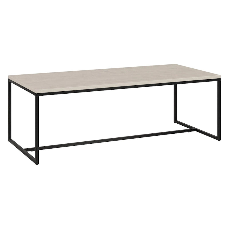 Table basse rectangulaire de 47 po avec cadre en acier