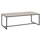 Table basse rectangulaire de 47 po avec cadre en acier