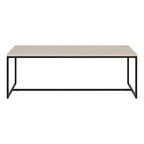 Table basse rectangulaire de 47 po avec cadre en acier